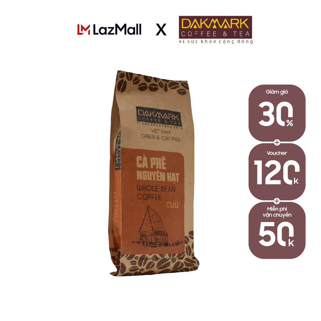 Cà phê Culi nguyên hạt DakMark (500g)