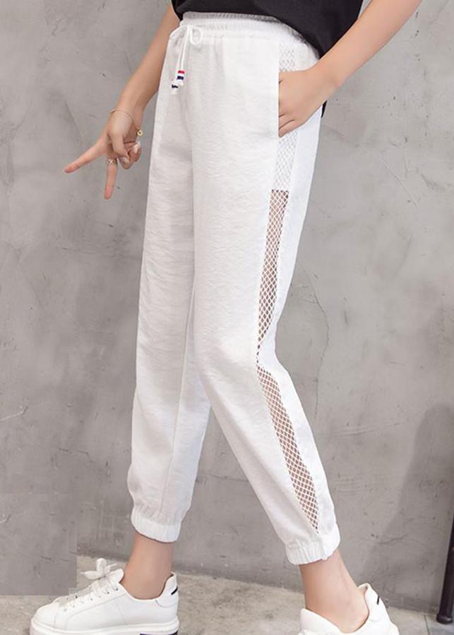 Quần jogger tập gym phối lưới
