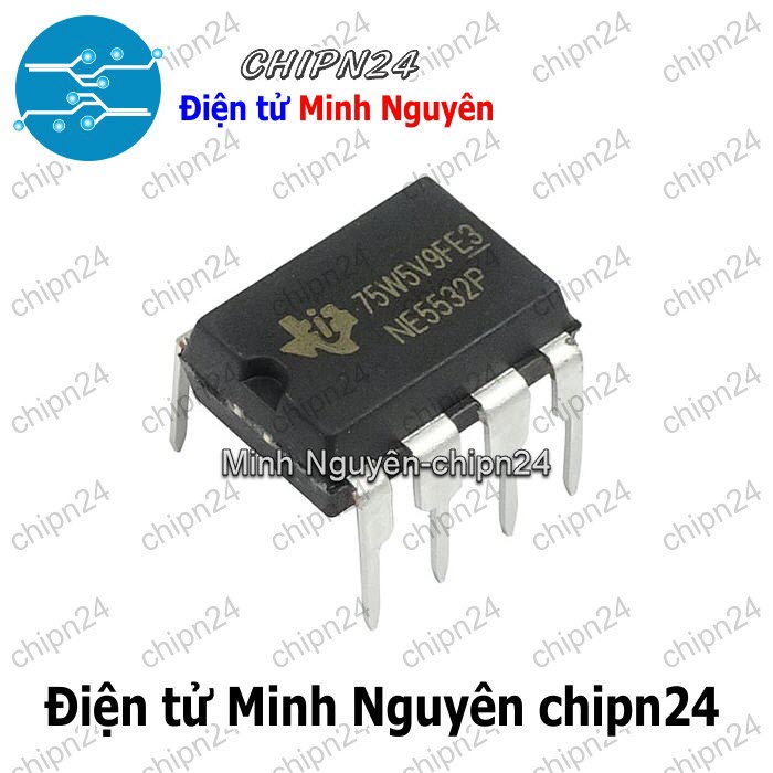[1 con] (DT) IC NE5532 DIP-8 Hàng Tốt (NE5532P 5532) - HH004703