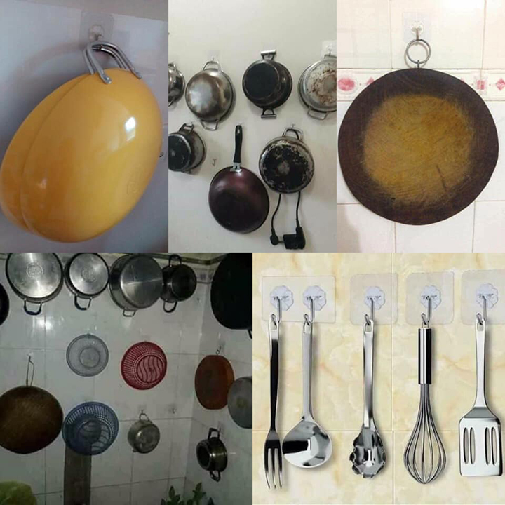Combo 10 Móc Dán Tường Siêu Dính