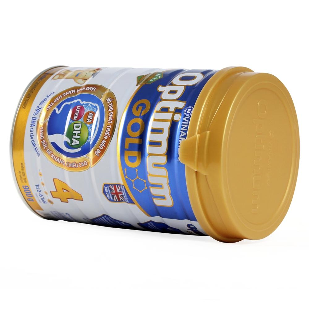 Sữa bột Vinamilk Optimum Gold 4 lon 900g (dành cho bé từ 2 - 6 tuổi)