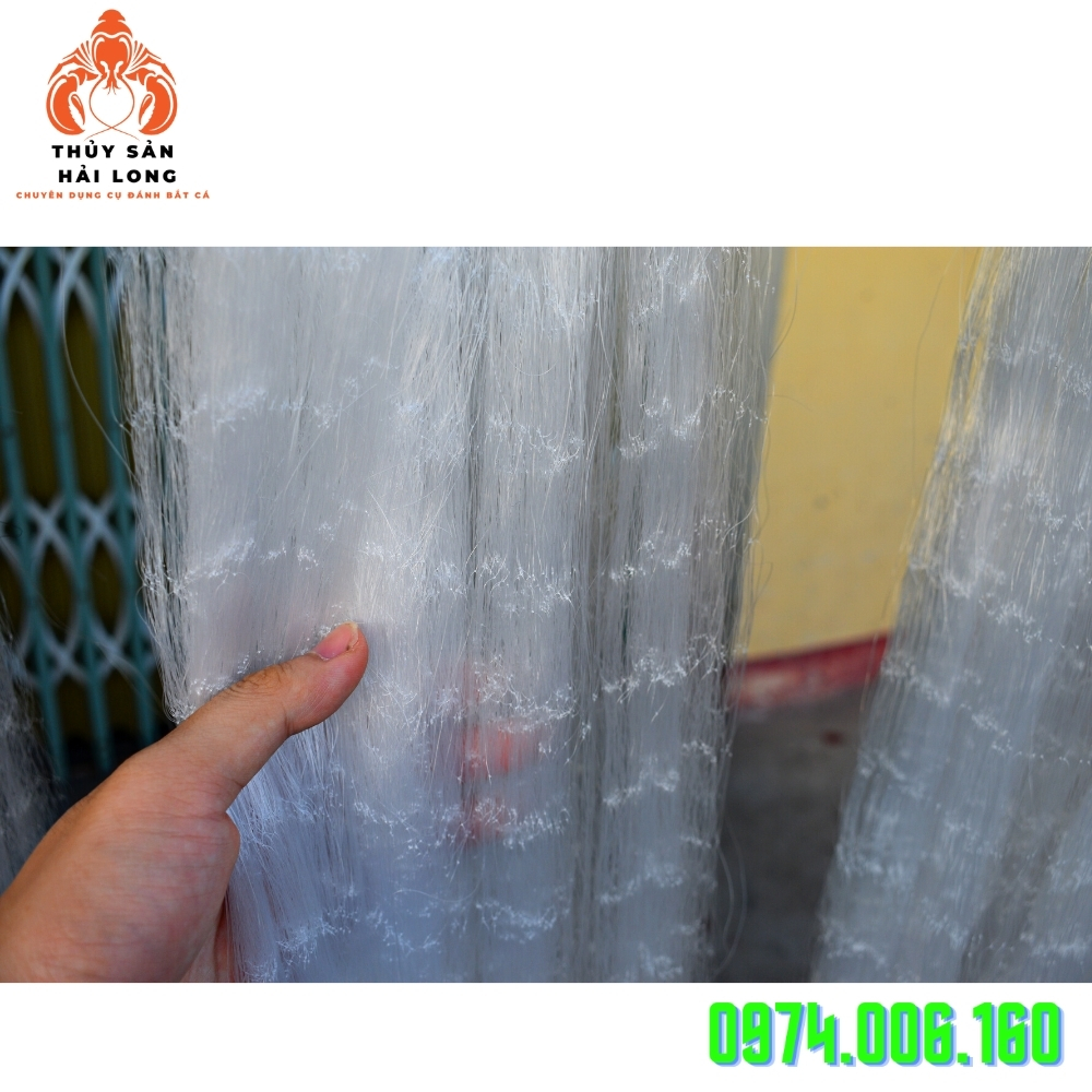 Lưới đánh cá 3 màn cao 1.2m, ô mắt từ 5-10 phân(then 2.5-then5)