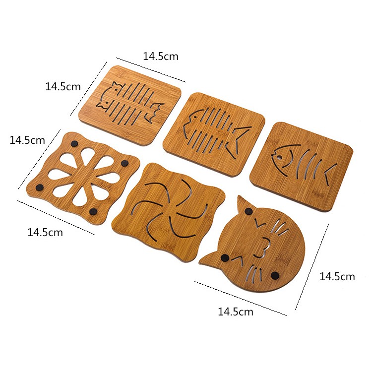 [HCM]Rế kê nồi bằng gỗ