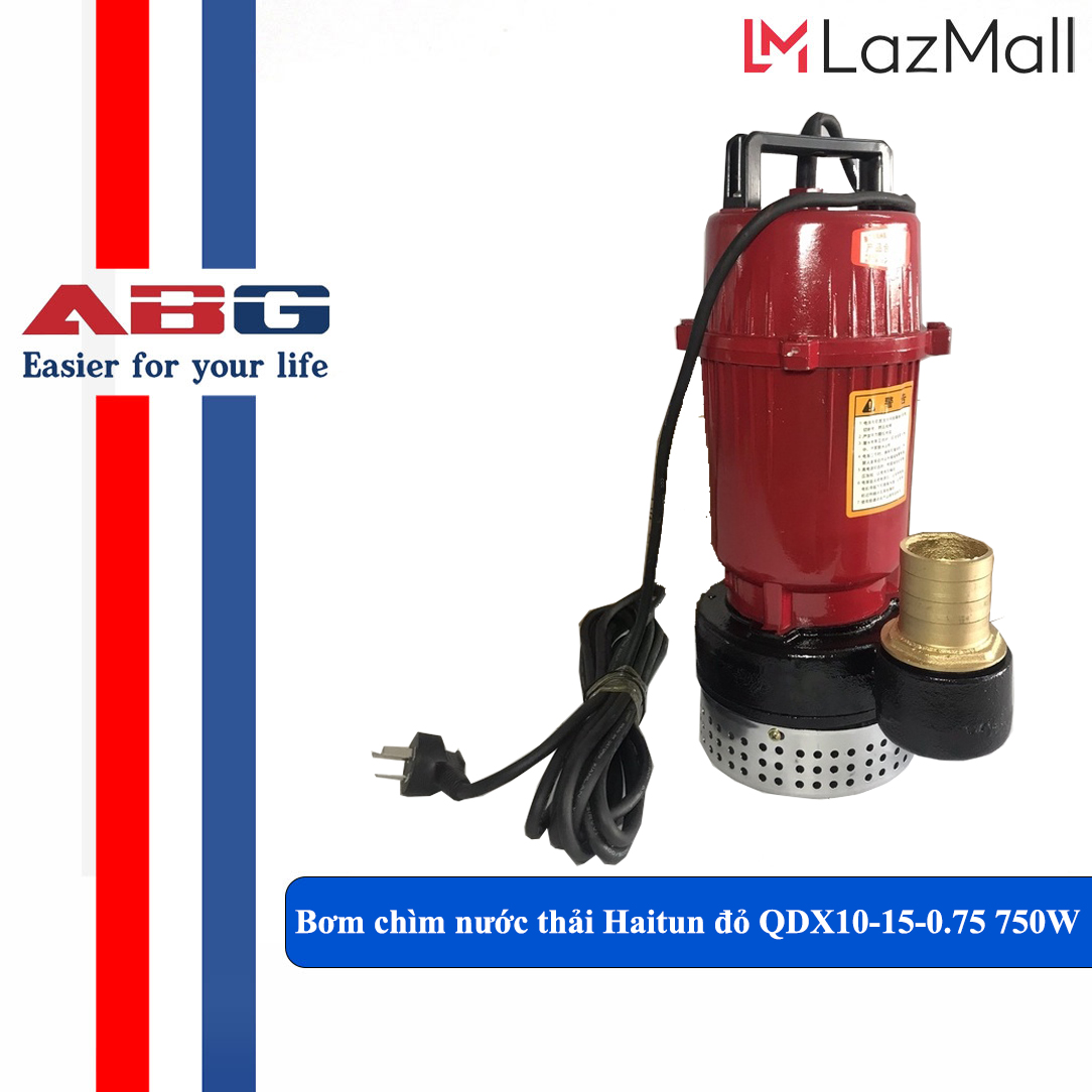 Máy bơm chìm, bơm tõm 750w abg, dây đồng, máy bơm thả chìm hồ cá, ao cá nhỏ gọn, tiện lợi