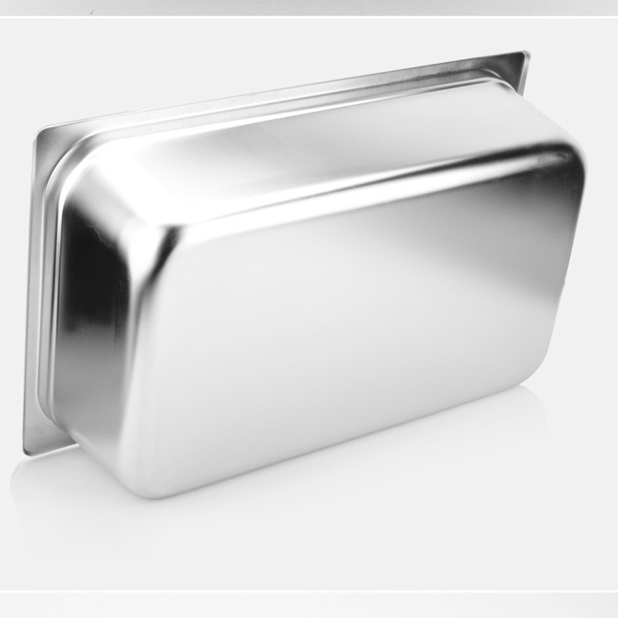 Khay đựng thạch , thực phẩm topping inox 1/1 (53x32,5x10cm)