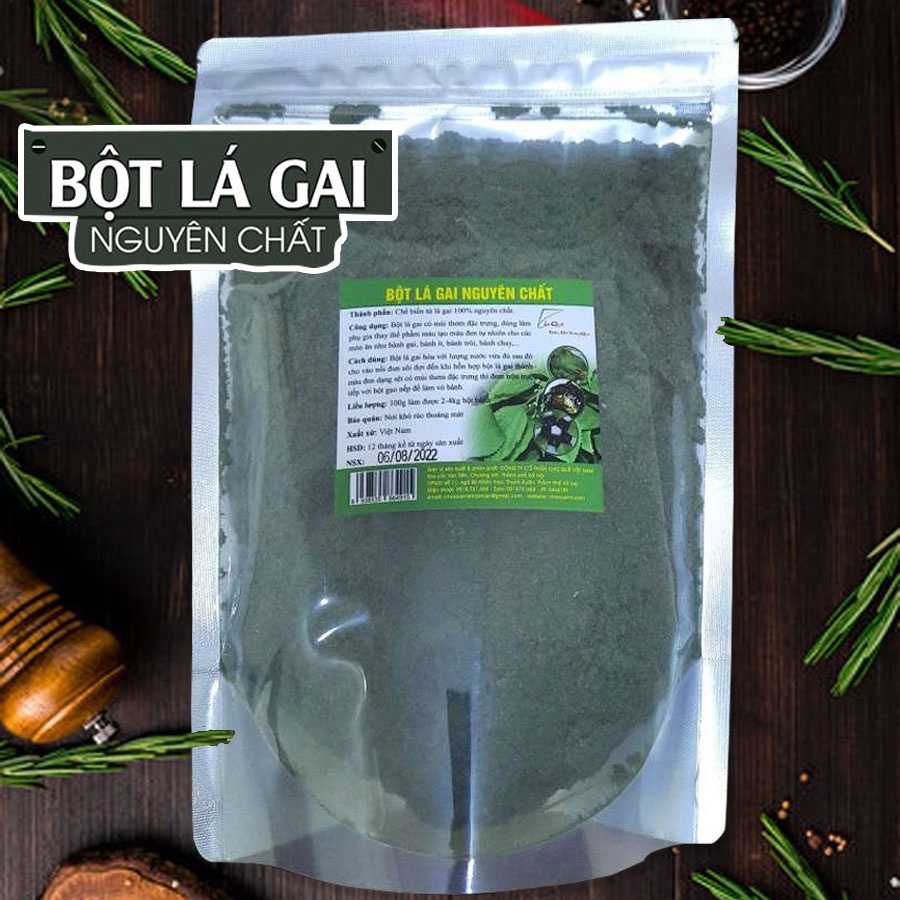 Bột lá gai khô nguyên chất 500g chuyên dùng làm bánh gai bánh ít