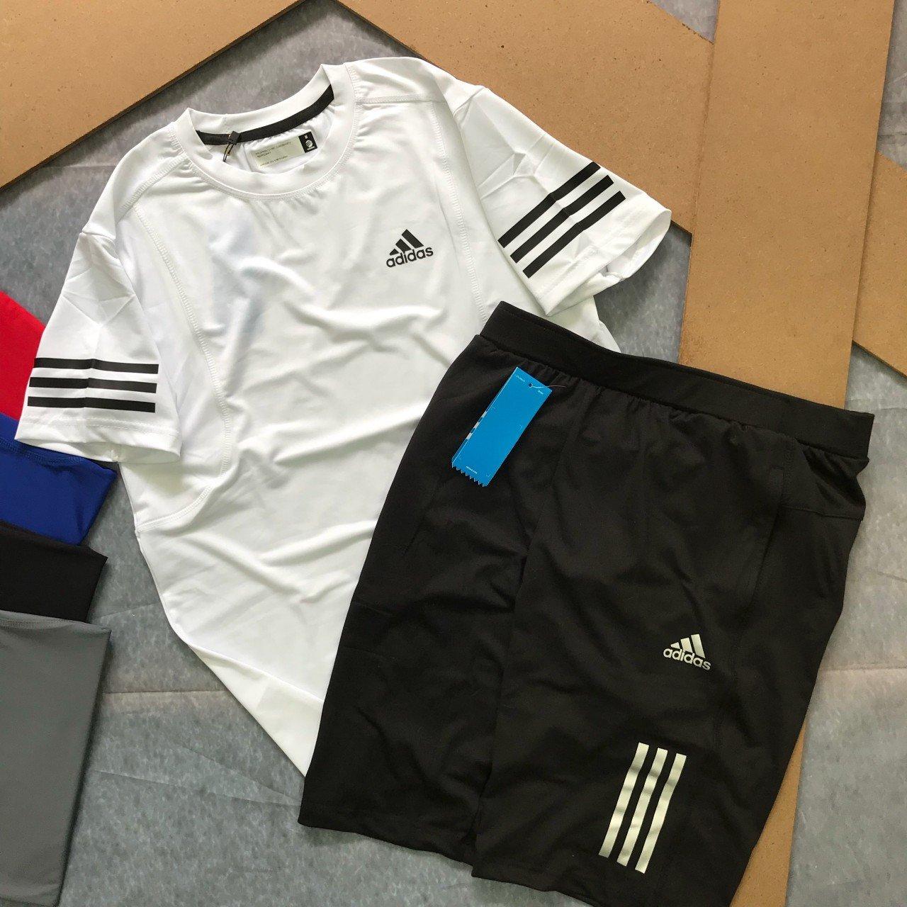 Set bộ đồ quần áo thể thao nam in logo con báo hàng xuất khẩu ( đồ tập gym, chạy bộ, chơi thể thao )