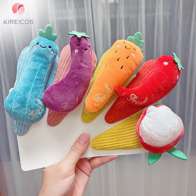 [HCM]Kẹp Bấm Mái Củ Quả Dễ Cưng Size Lớn - kireicos