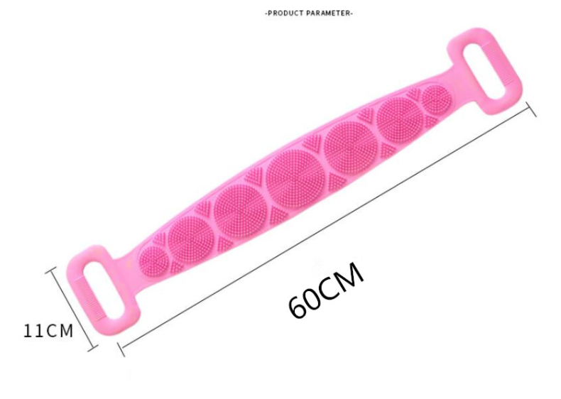 Miếng cọ lưng tắm massa 2 mặt silicon cho bé