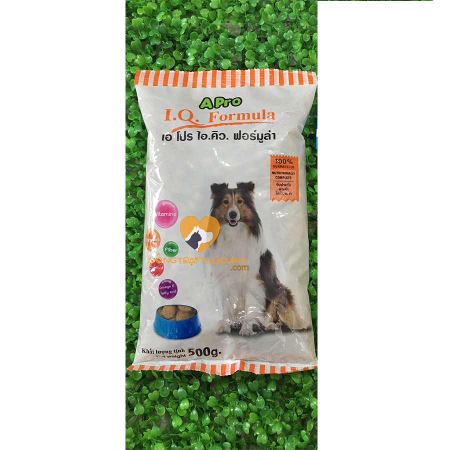 Thức Ăn Chó Apro IQ Formula Gói 500g - Cho Chó Mọi Lứa Tuổi - [Nông Trại Thú Cưng]