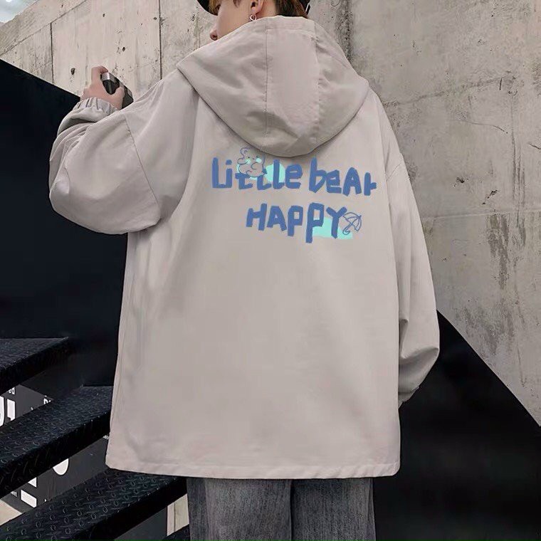 Áo khoác dù Unisex hình con mèo mun