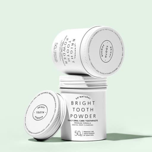 Bột trắng răng BRIGHT TOOTH POWDER SO'NATURAL - 50g