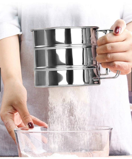 Cốc rây bột inox dùng để làm bánh UNI