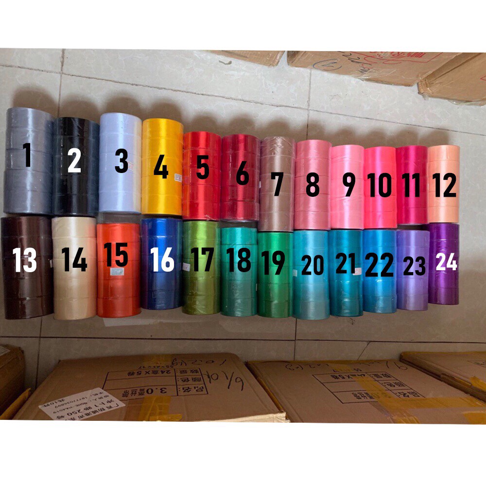 Ruy băng lụa bản 4cm*22m