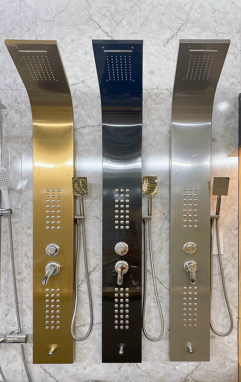 Cây sen thuyền tắm đứng inox 304 - tắm Massage toàn thân