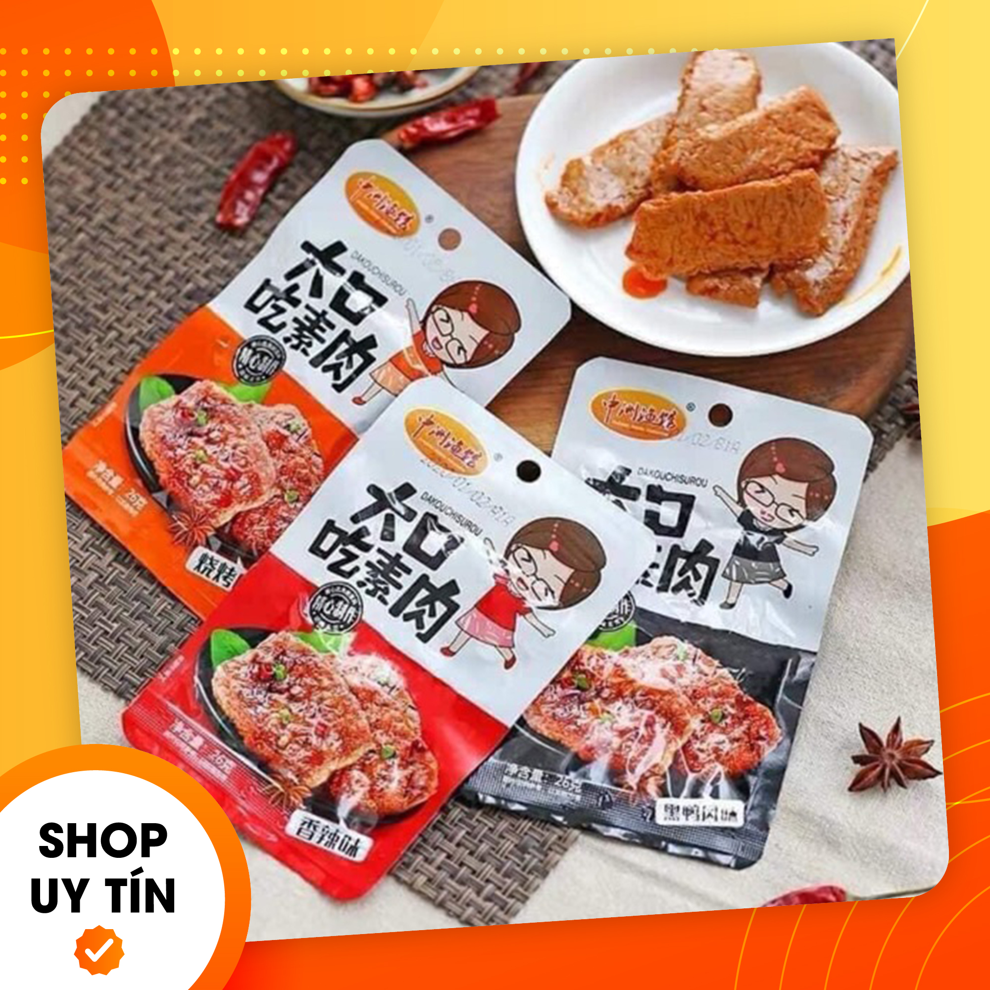 Thịt Nướng BBQ - Gói 26gr - Đồ Ăn Vặt Trung