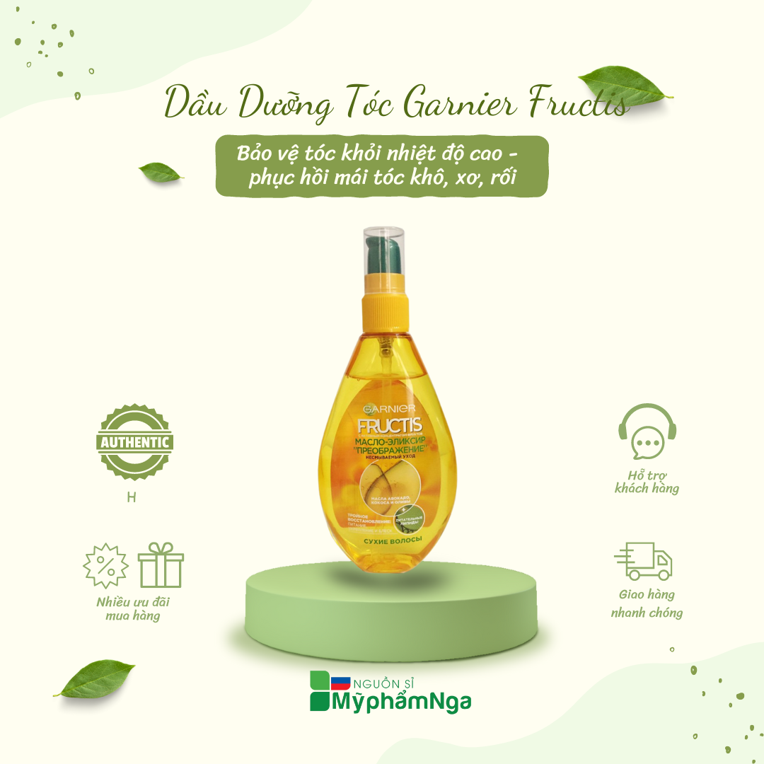 Dầu dưỡng tóc Garnier Fructis siêu phục hồi mềm mượt tóc