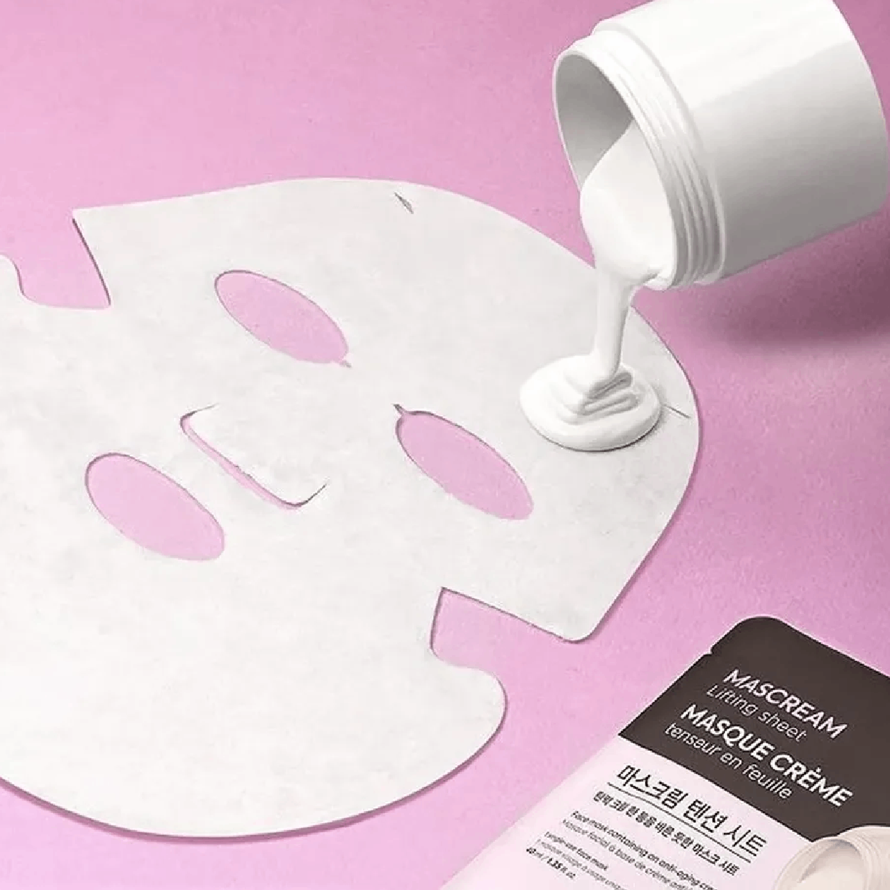 [Mã Costfst3 -8% Đơn 250K] Mặt Nạ Cấp Ẩm Thefaceshop Deeply Moisturizing Mascream Lifting Sheet Mask 40Ml