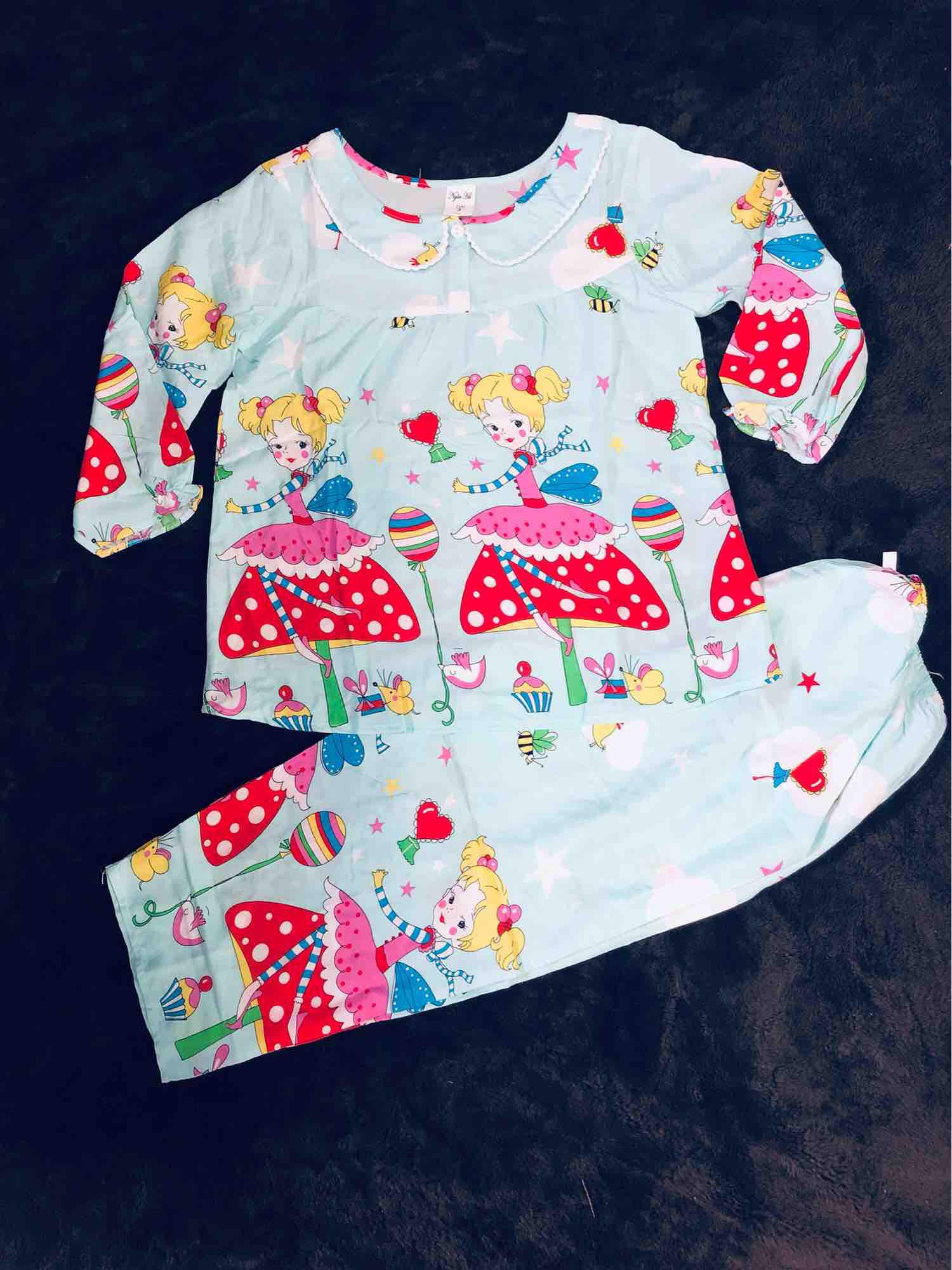 Bộ tole 2 da dài tay bé gái (size 23-26kg)