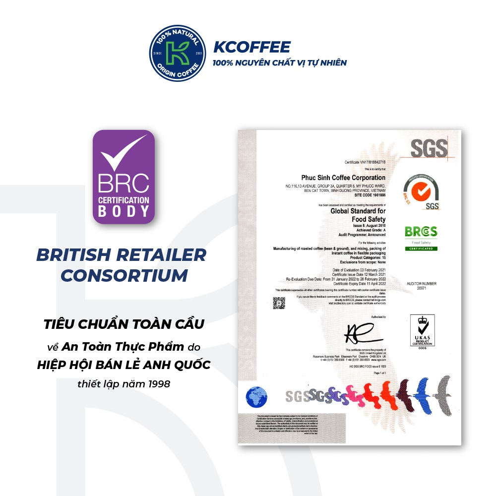 Cà phê Rang xay Đặc sản Nguyên chất Pha phin K Coffee K Black 454g (cà phê ủ lạnh, pour over)