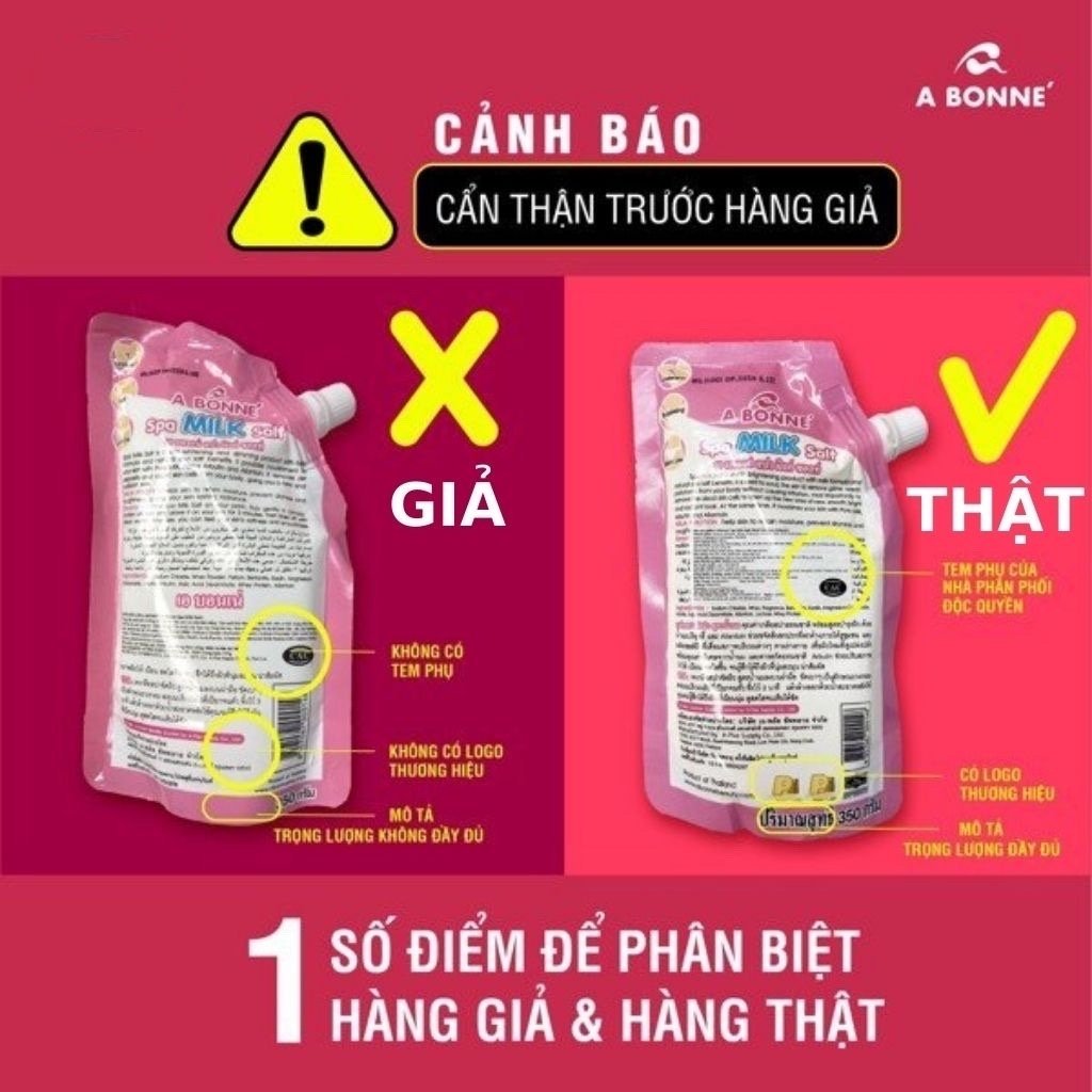 Muối tắm sữa bò A Bonne 350g (Chính hãng Thái Lan)