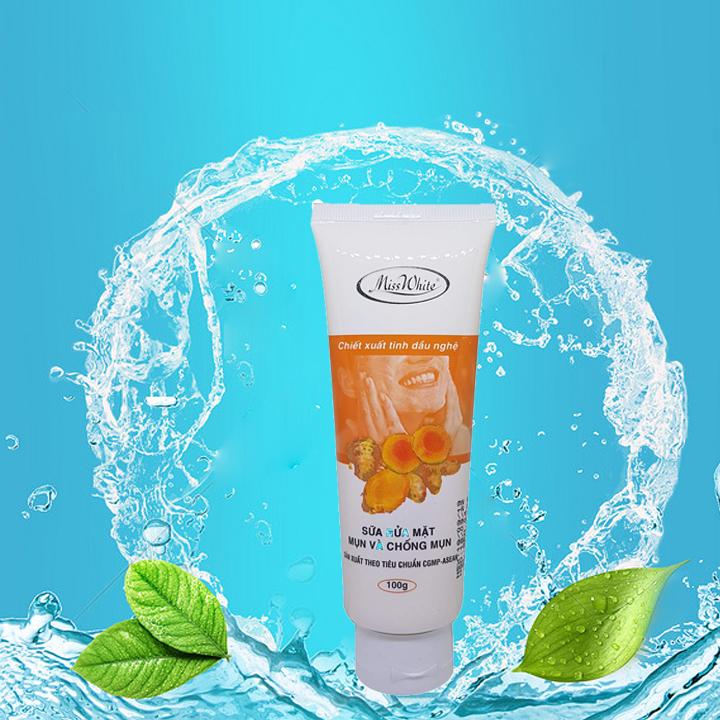 Sữa rửa mặt mụn và chống mụn MissWhite 100G