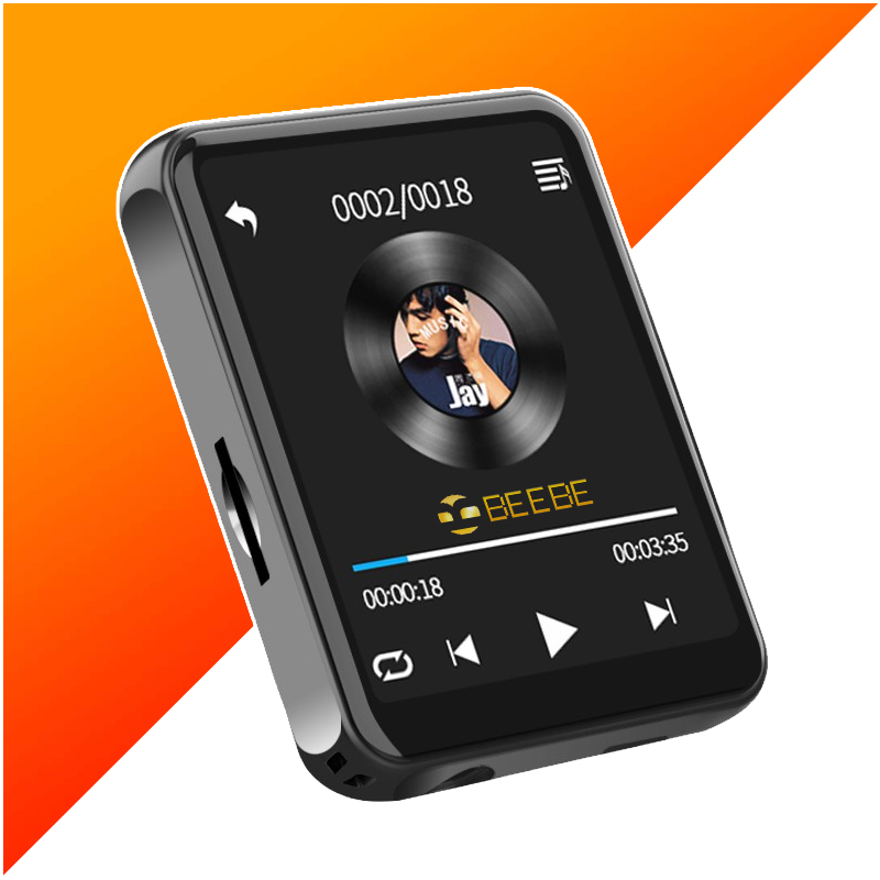 Mp3 Player, RUIZU S18 Ultra Slim Music Player with FM Radio, Voice Recorder, Video Play, Text Readin
