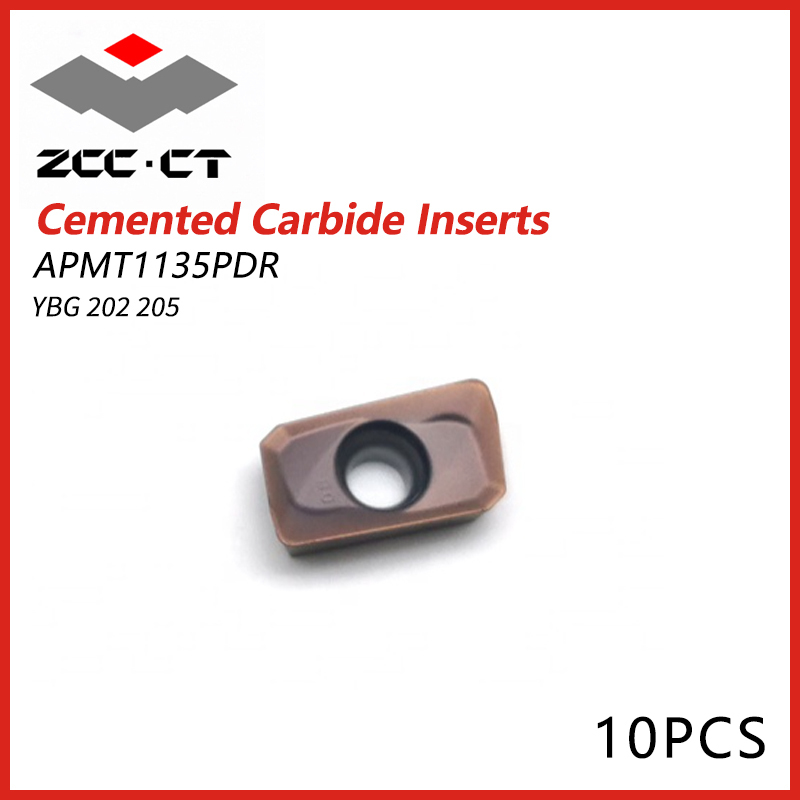 ZCCT Cemented Carbide Inserts  APMT1135PDR YGB202 YGB205