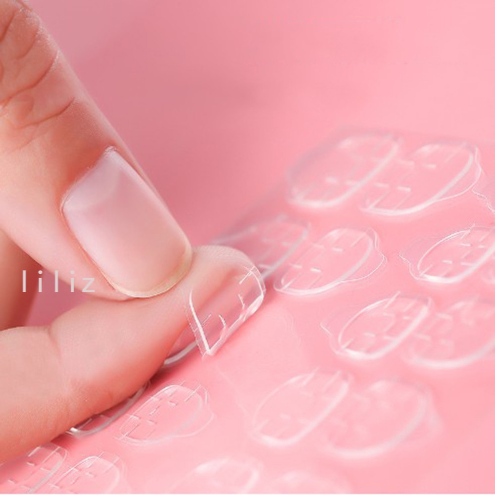 Bộ 24 Sticker Dán Móng Tay Chân Bằng Silicon cao cấp