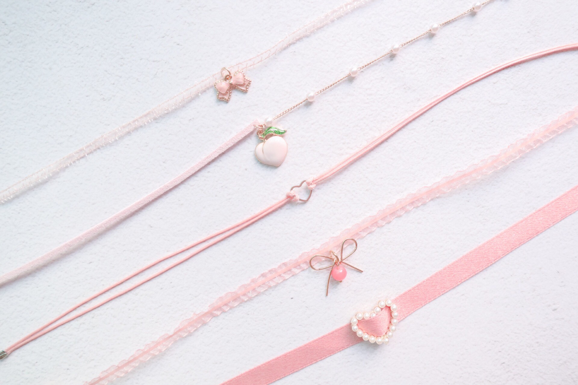 Chocker xinh BST màu hồng A-ck66-70 Mayconner