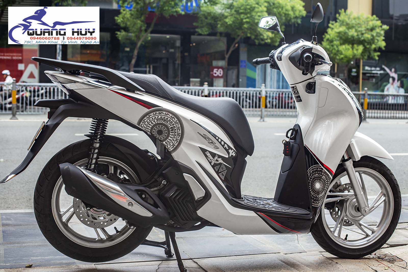 Tem Trùm SH Trắng Đen Trống Đồng,Team Decal SH