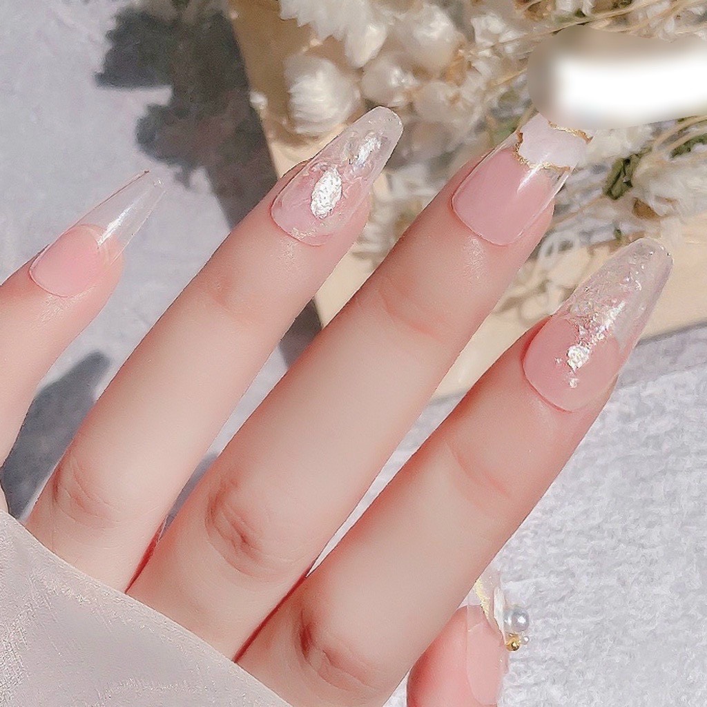 Phụ kiện xà cừ trắng trang trí móng tay nail ( Lẻ 1 hũ )