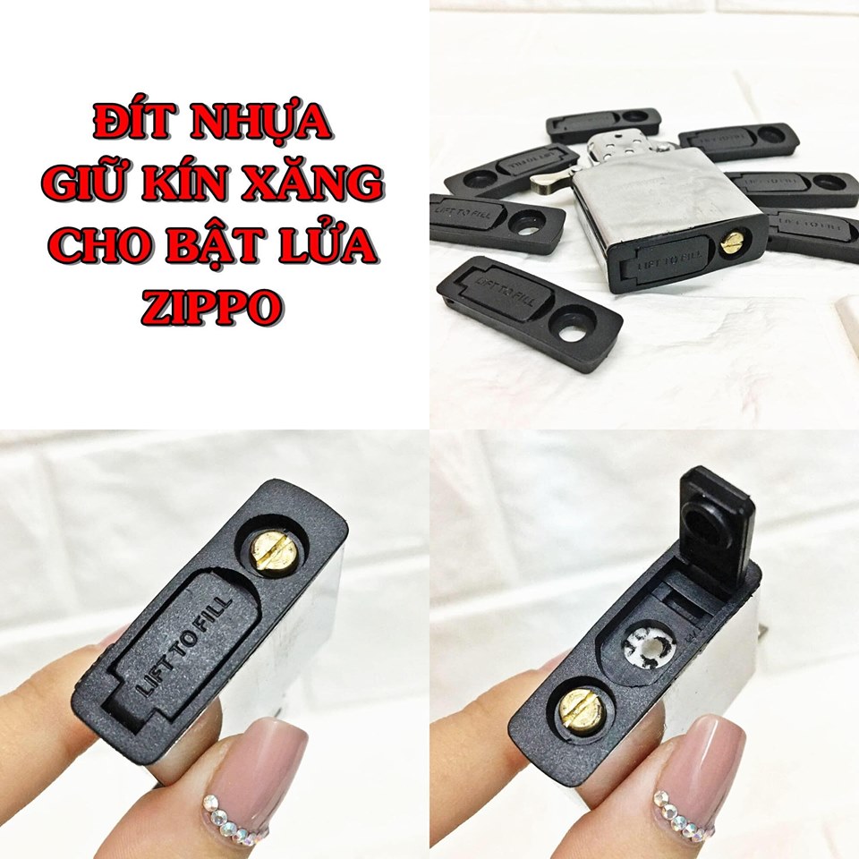 Đít nhựa giữ kín xăng cho bật lửa zippo