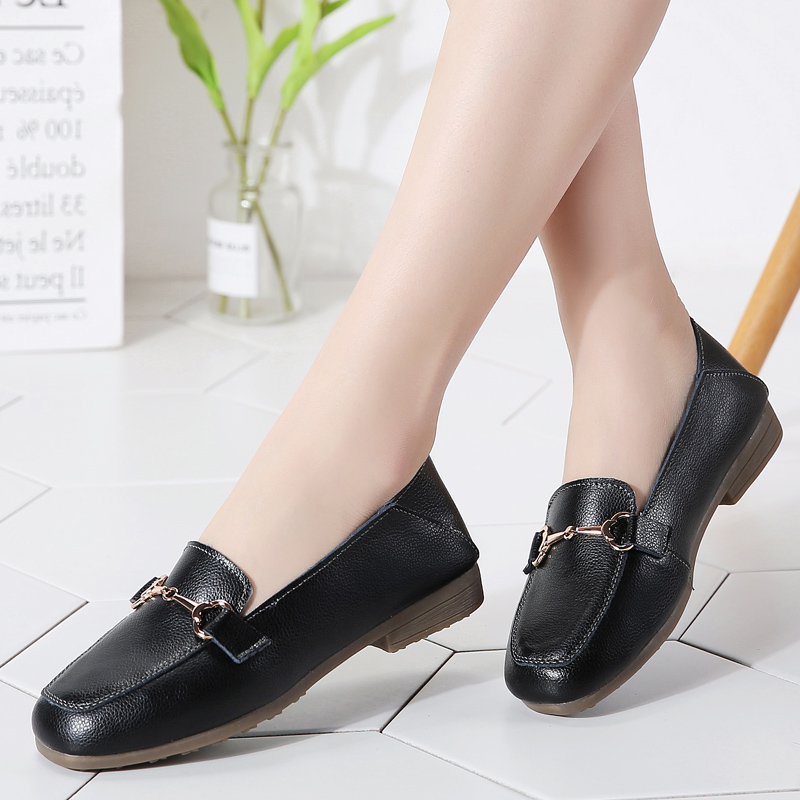 Giày Lười Da Nữ Clarks_ - Pure Block