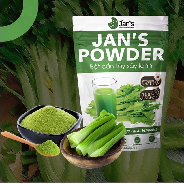 Bột Cần Tây Sấy Lạnh Jan'S 60G - Leaf Organic HCM