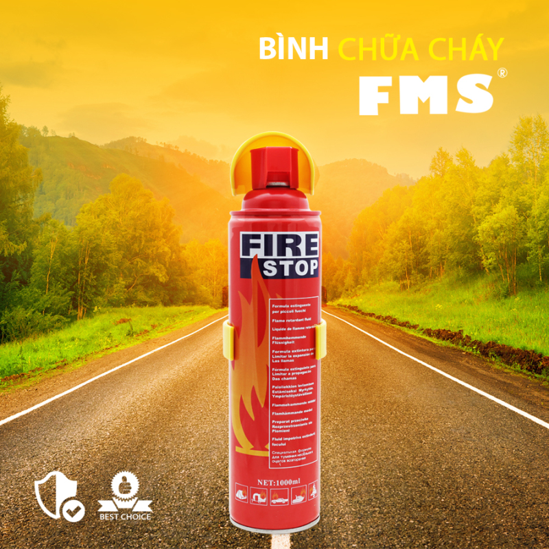 Bình Cứu Hỏa Ô Tô 500ml - Bình Chữa Cháy Mini
