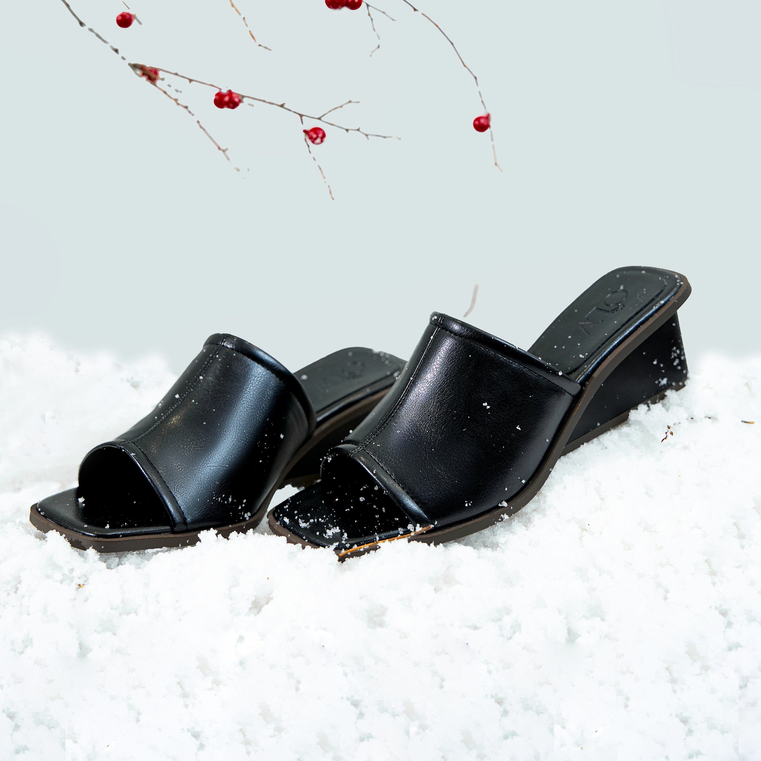 OLV - Dép Carla Black Heels