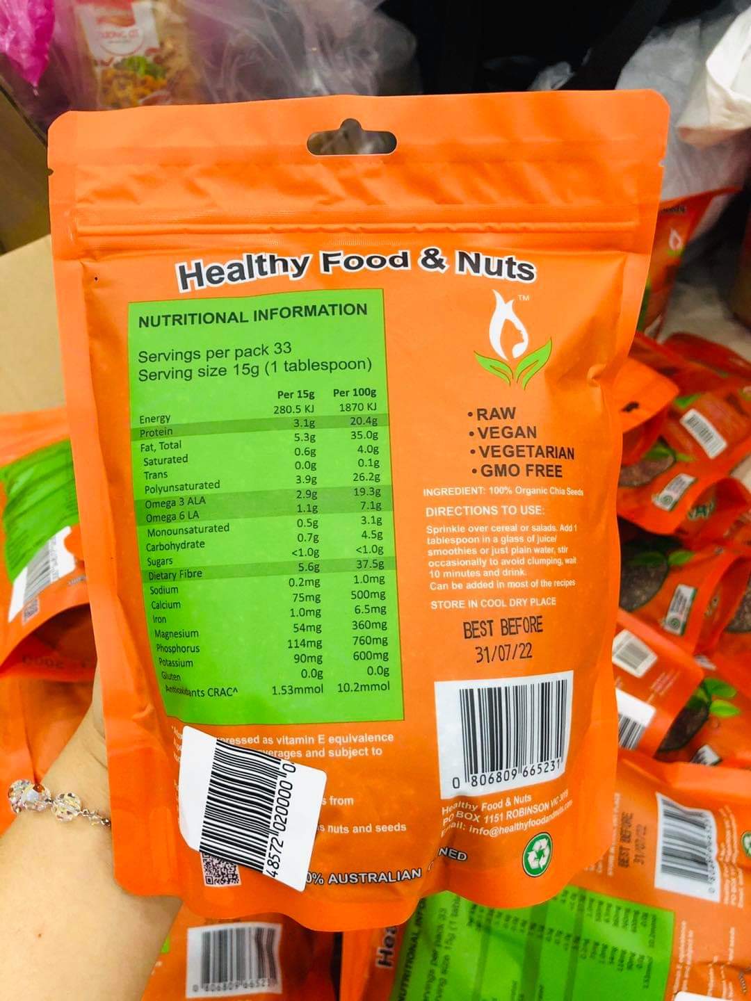 HẠT CHIA ORGANIC HEALTHY FOOD & NUT