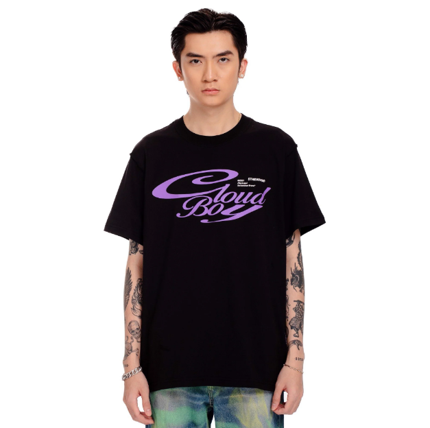 Áo thun tay ngắn cổ tròn 5THEWAY® /cloud boy/ SQUARE TEE