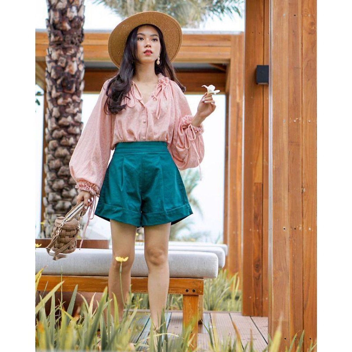 Quần Caribe Short Chất Liệu Linen