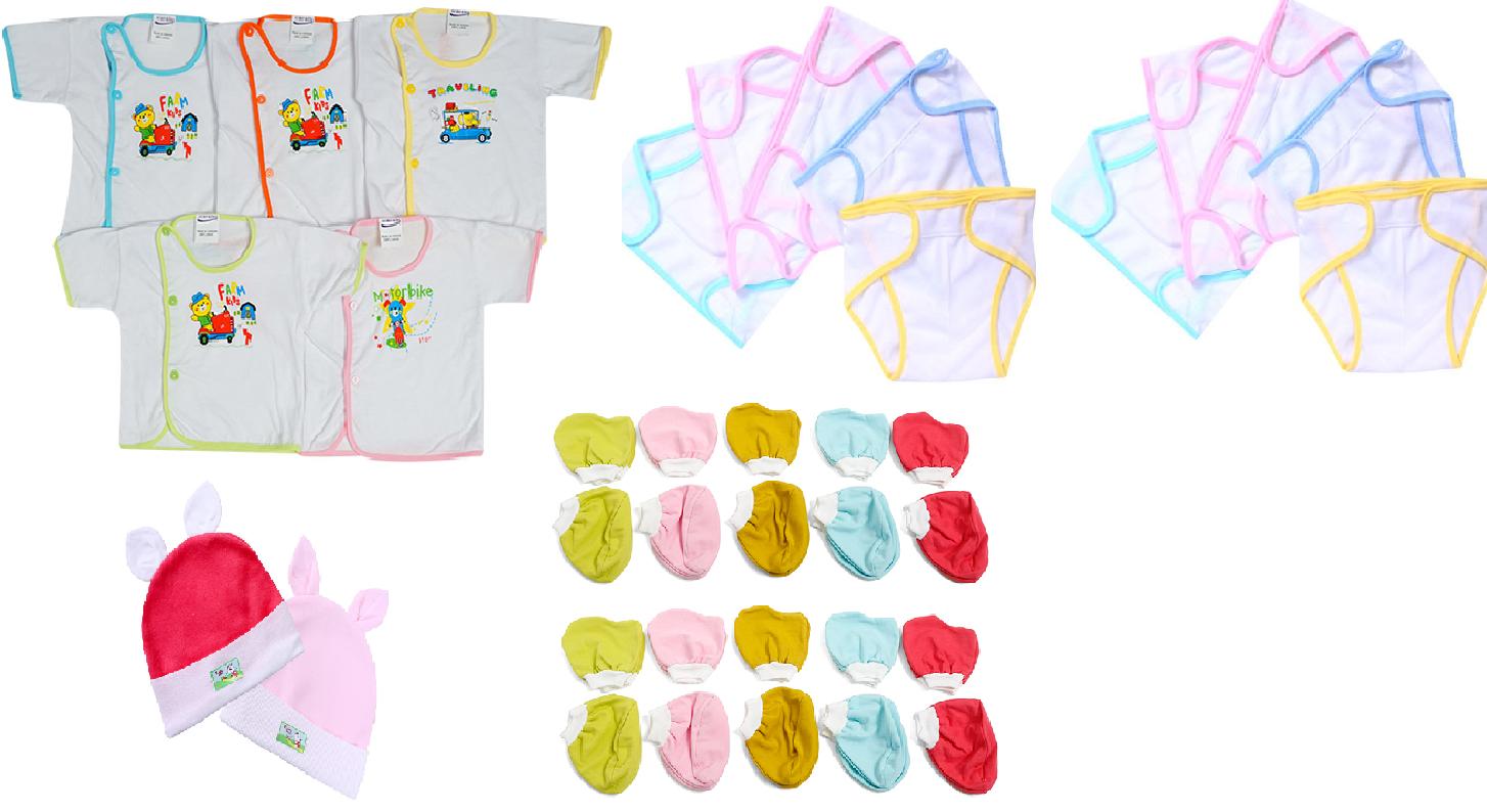 [HCM] combo 37 Món Đồ Dùng cotton Dành Cho Bé Sơ Sinh Cao Cấp