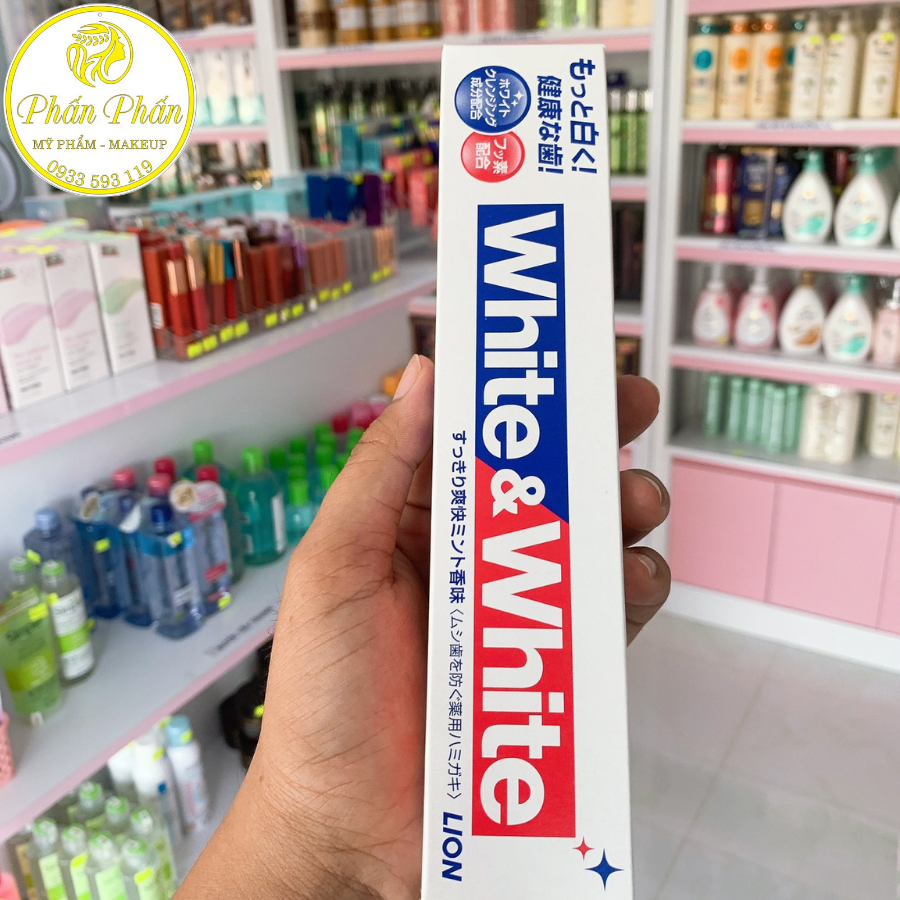 KEM ĐÁNH RĂNG WHITE & WHITE 150g - HÀNG NHẬT NỘI ĐỊA