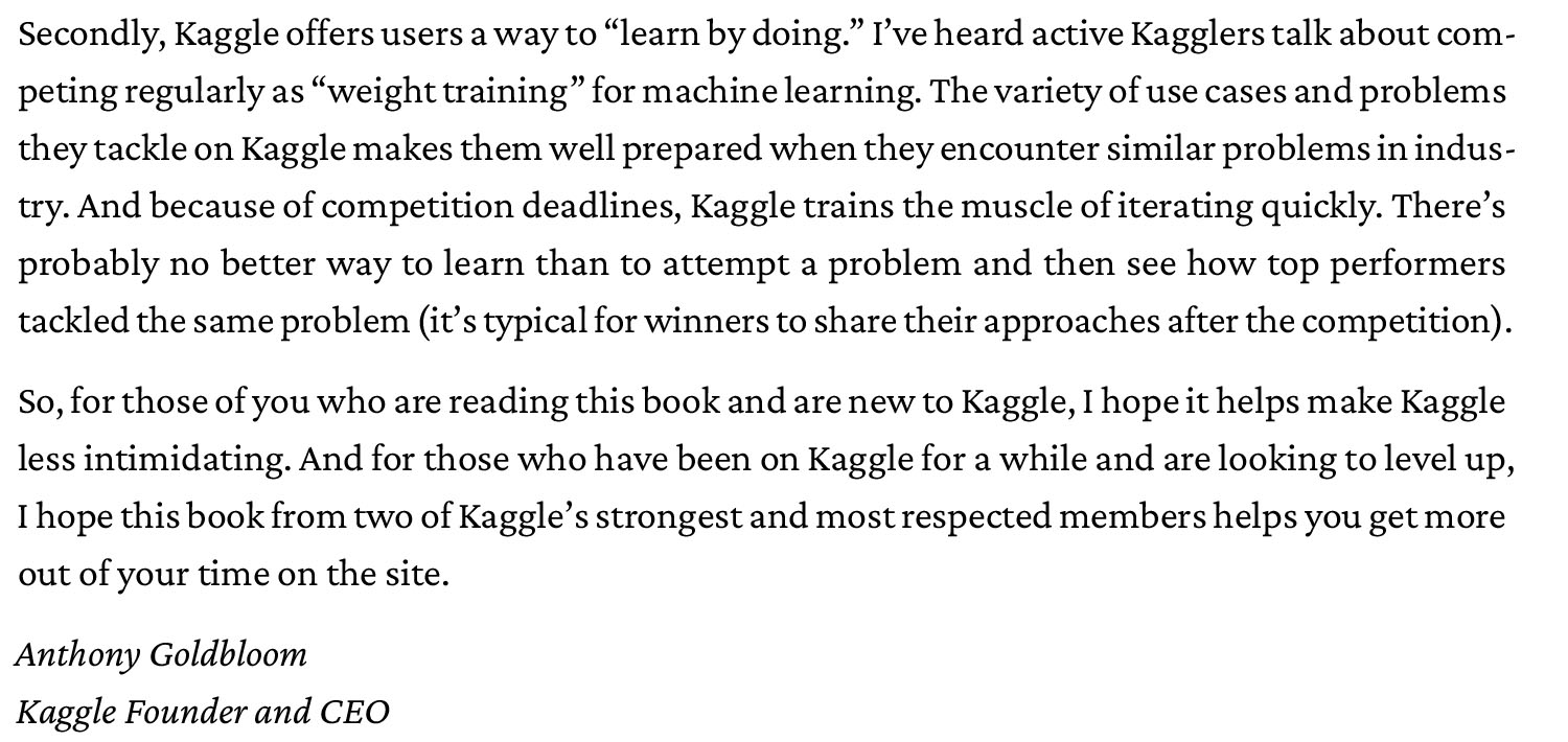 The Kaggle Book Data analysis and machine learning