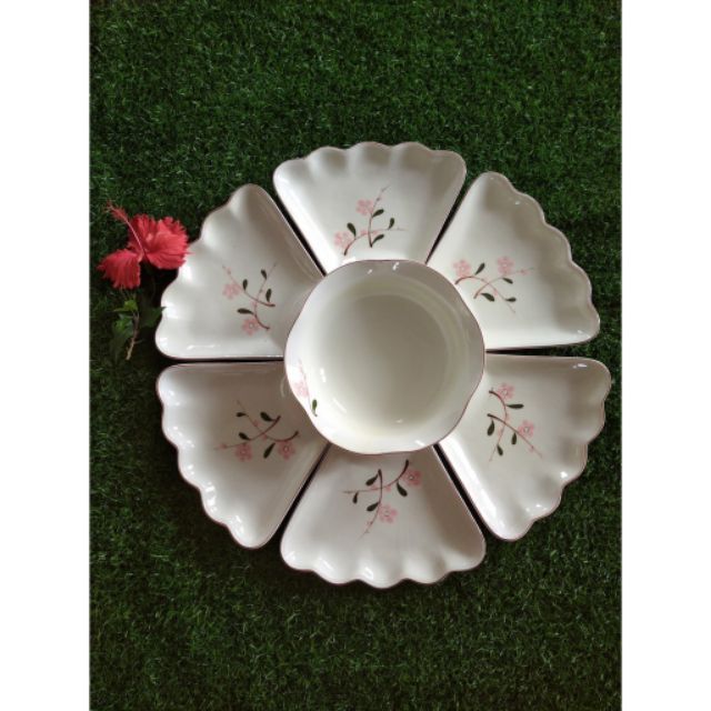 Bộ đĩa bát hoa mặt trời(6 mẫu)