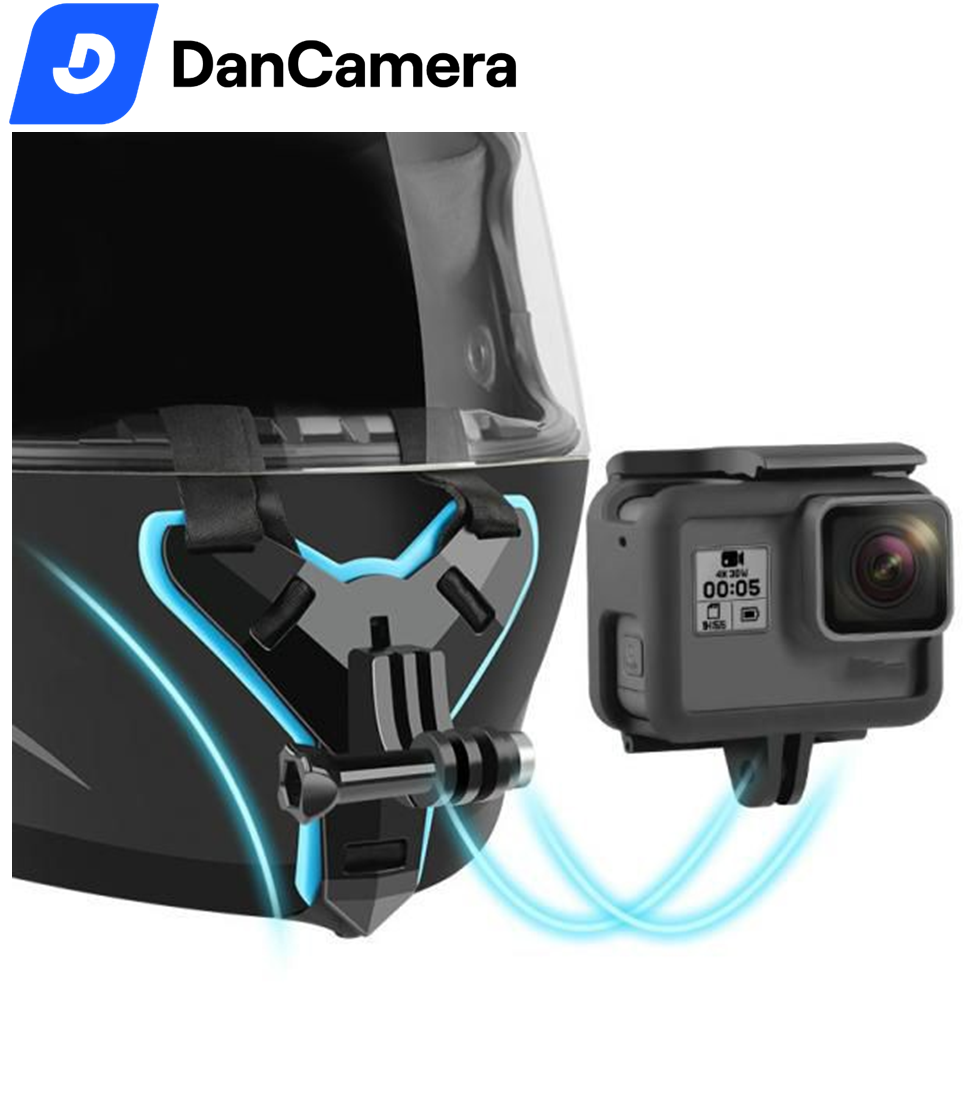 Mount gắn GoPro lêm cằm nón bảo hiểm Full Face