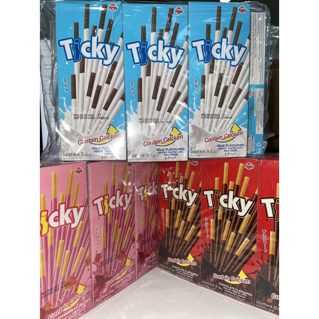Bánh Que Ticky Thái Lan Kem Sữa (Hộp 20g)