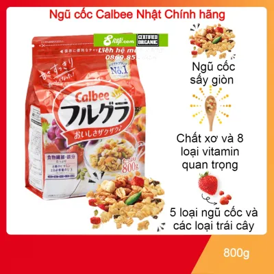 [HCM]Ngũ cốc dinh dưỡng Nhật Bản Calbee đỏ 800g - đồ ăn