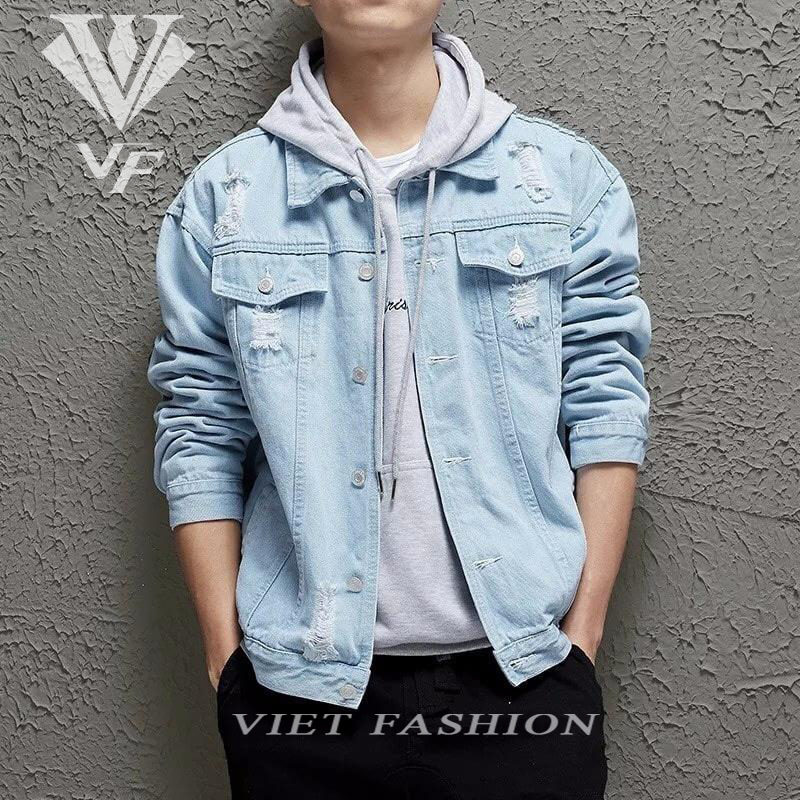 ÁO KHOÁC JEAN NAM THỜI TRANG CAO CẤP 1020 VIET FASHION