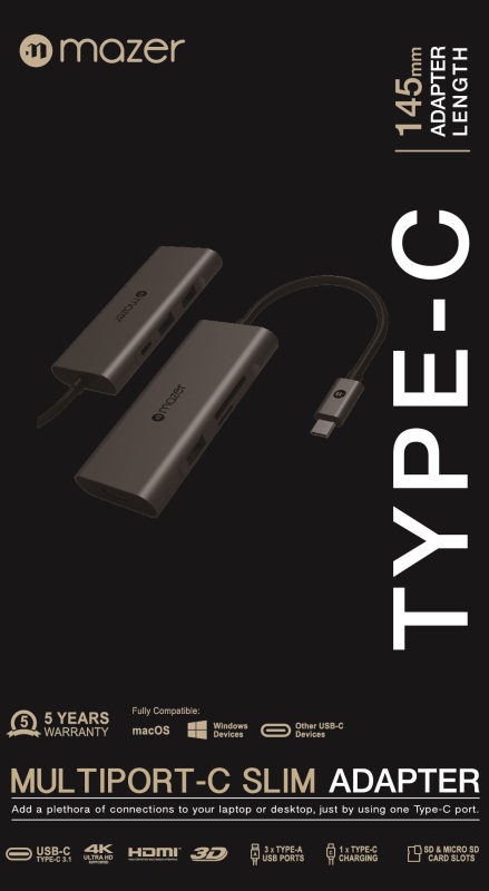 Bảng giá Cổng Chuyển Đổi Mazer USB-C 7 in 1 Charging Phong Vũ