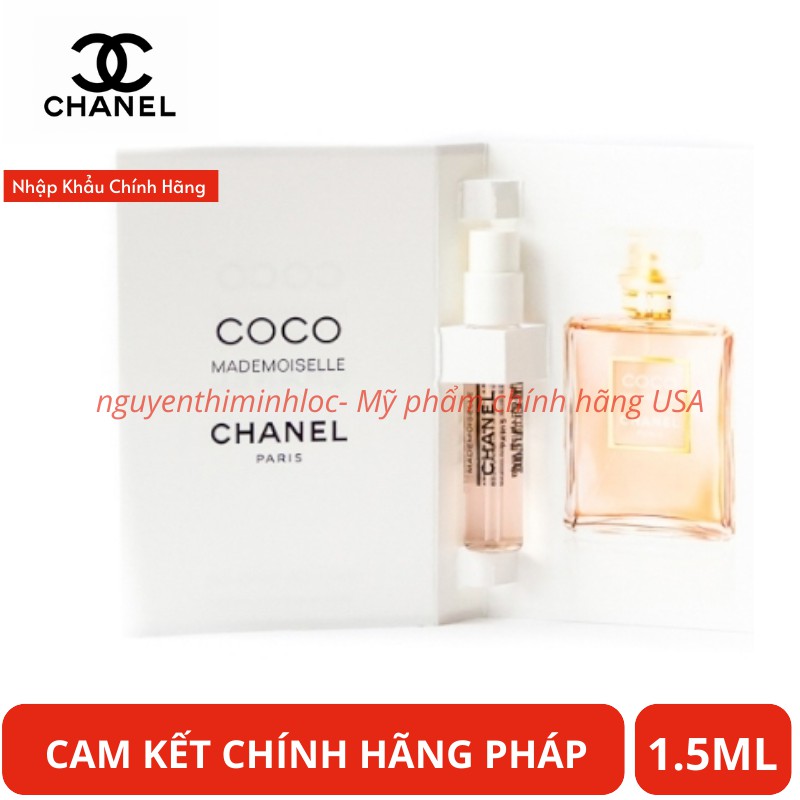 Vial nước hoa coco mademoiselle edp 1.5ml